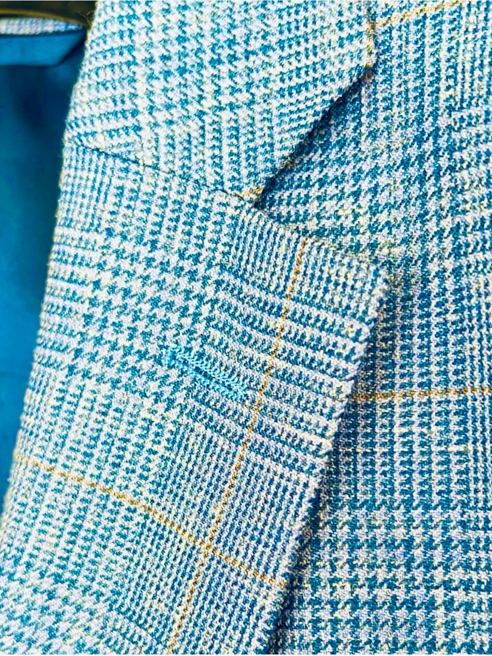 Ralph Lauren Light Blue Plaid Blazer
